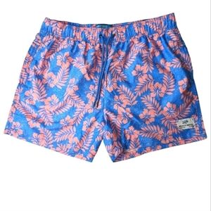 BEACH BROS Men’s Swim Trunk Distressed Hibiscus Xtra Large